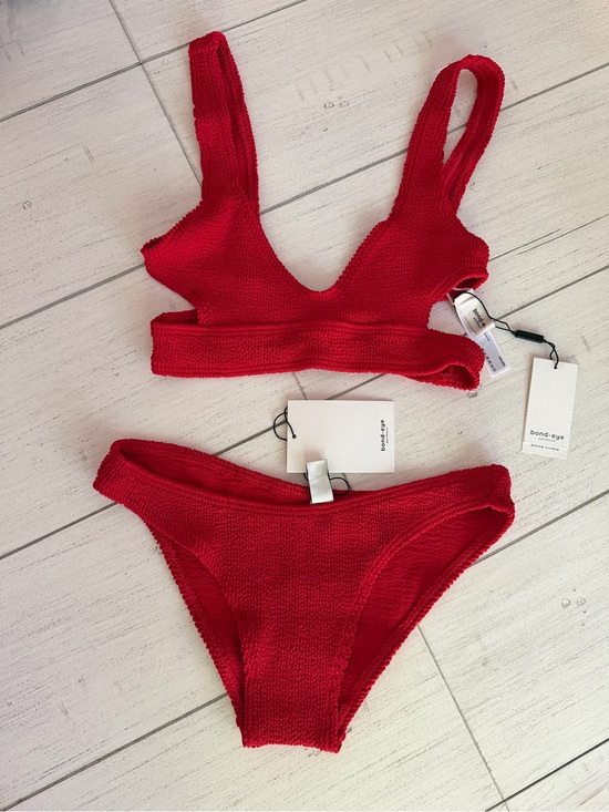 bond-eye Other - New Bond-eye Swim Bikini Set Nino Top & Sign Briefs Baywatch Red NWT